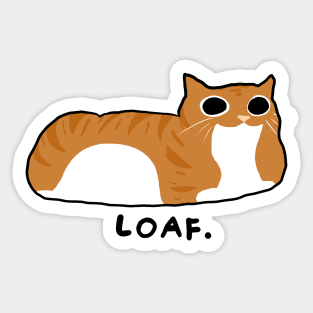 Cat Loaf. Sticker